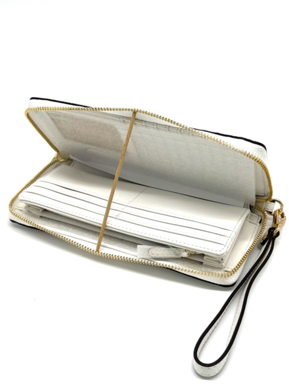 Michael Kors Large Continental Wallet Optic White - Picture 8 of 9